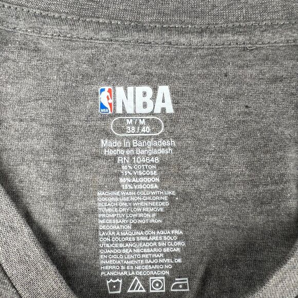 NBA Men's Gray San Antonio Spurs Short Sleeve T-Shirt Size Medium - Picture 3 of 7